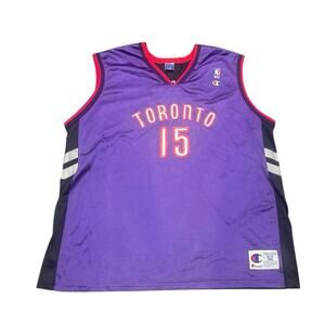 Vintage Toronto Raptors Vince Carter #15 Champion NBA Jersey - Size 52